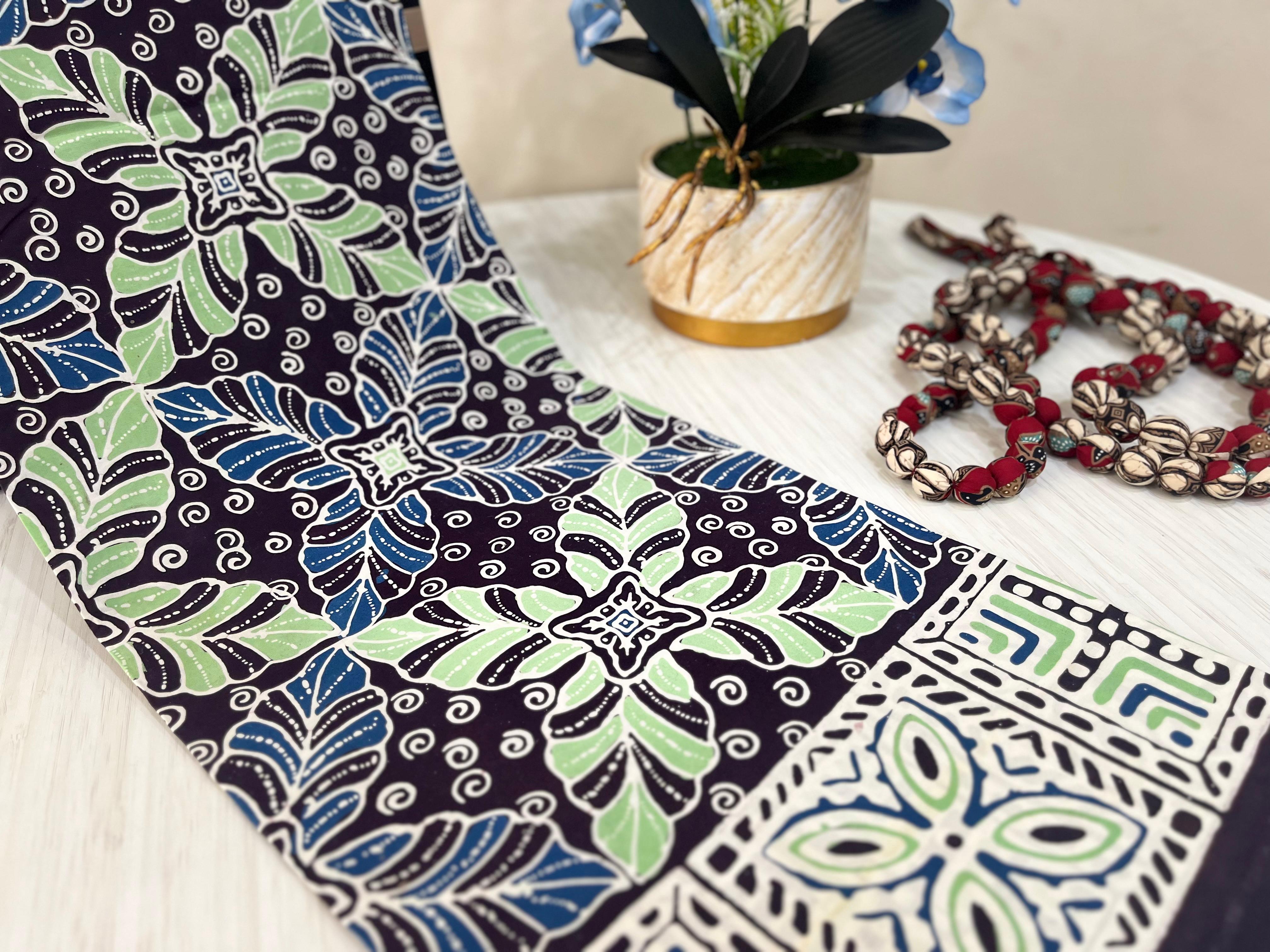 Kain Batik Cap Tulis Motif Opat Hanjuang